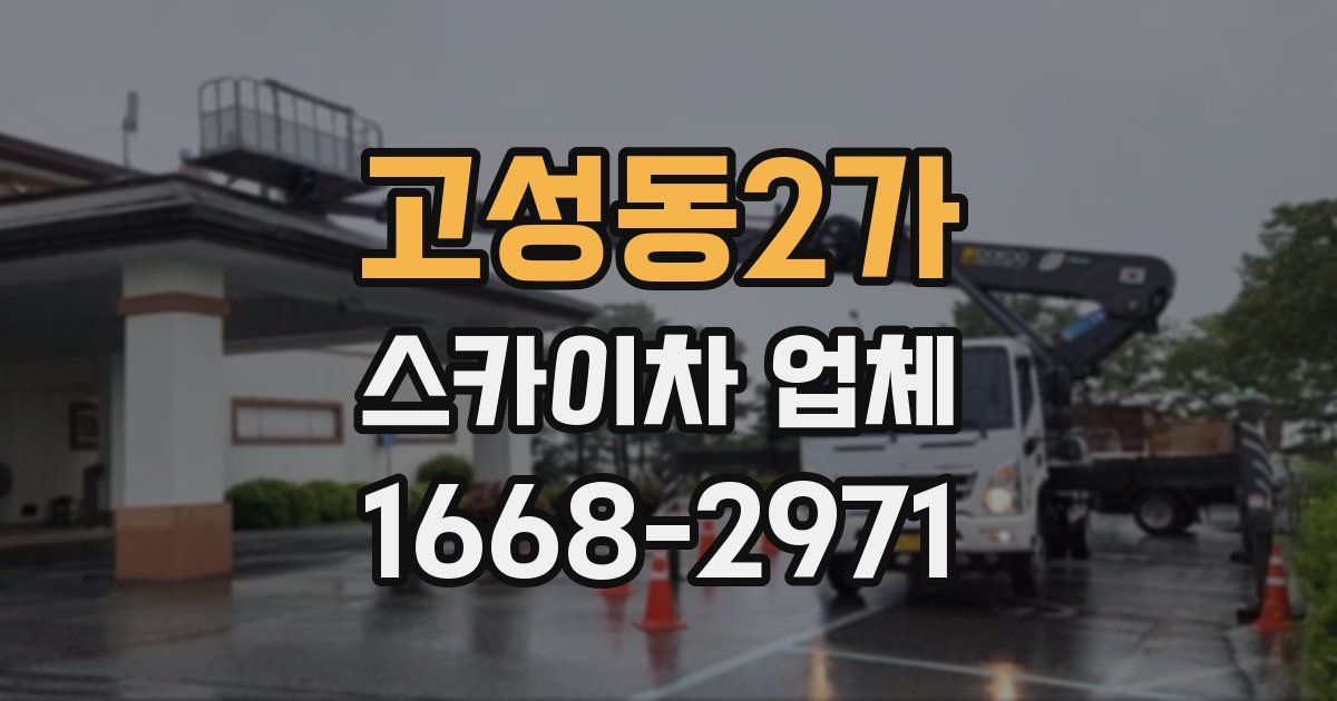 고성동2가 스카이차 업체