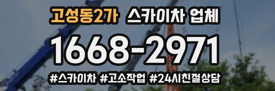 고성동2가 스카이차 업체