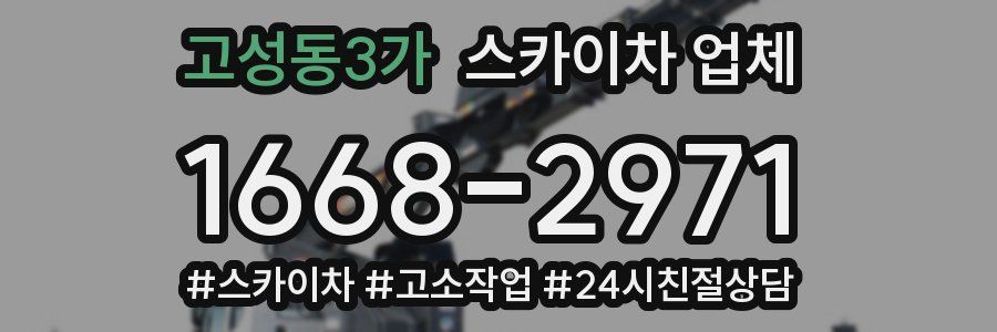고성동3가 스카이차 업체