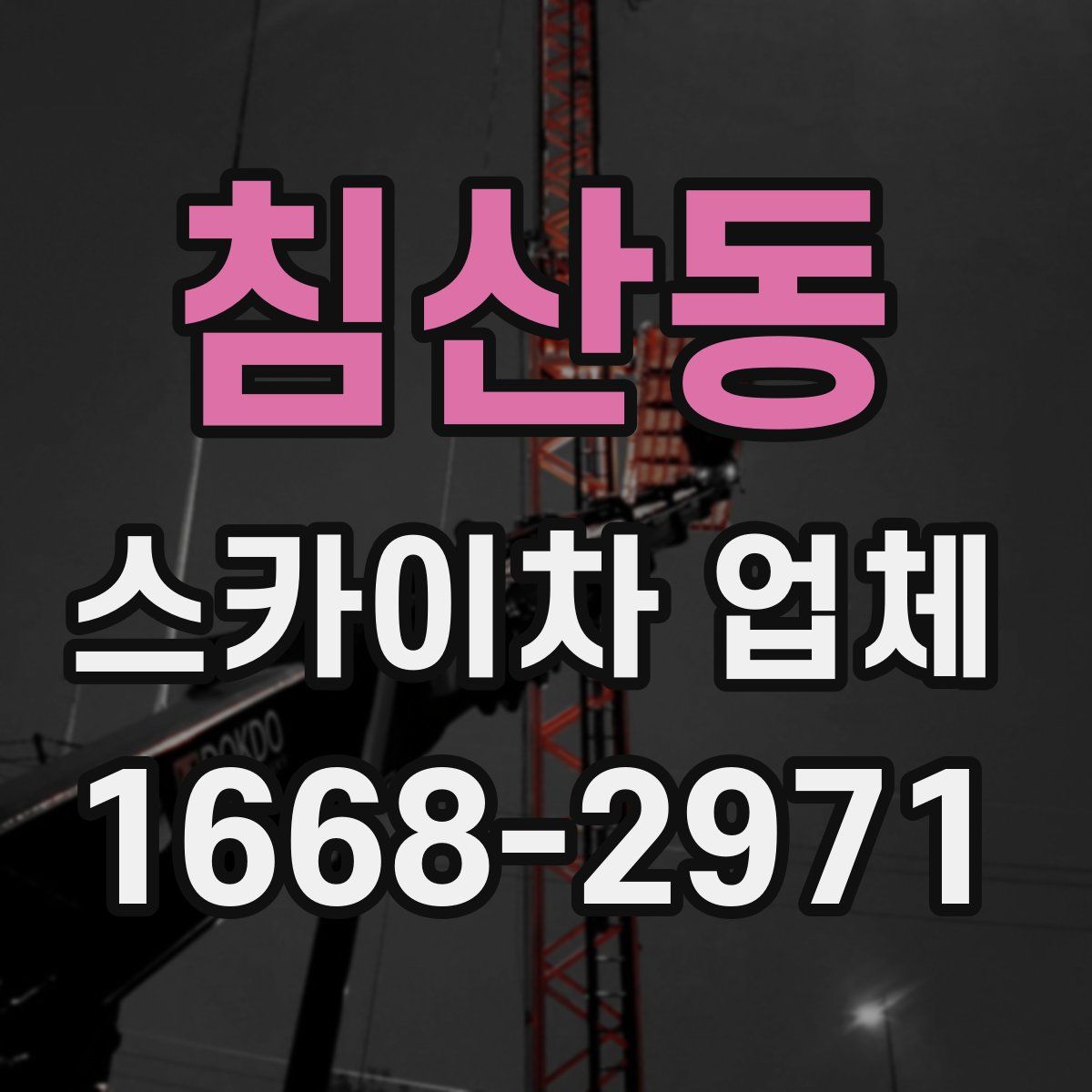 침산동 스카이차 업체