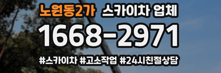 노원동2가 스카이차 업체