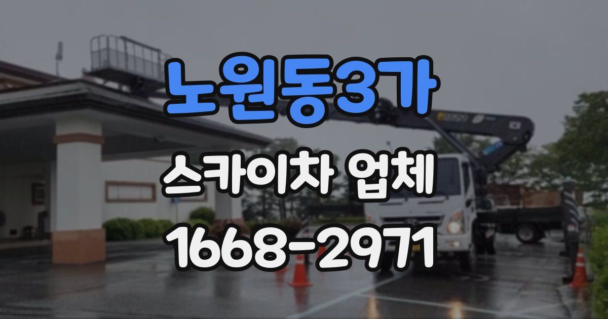 노원동3가 스카이차 업체
