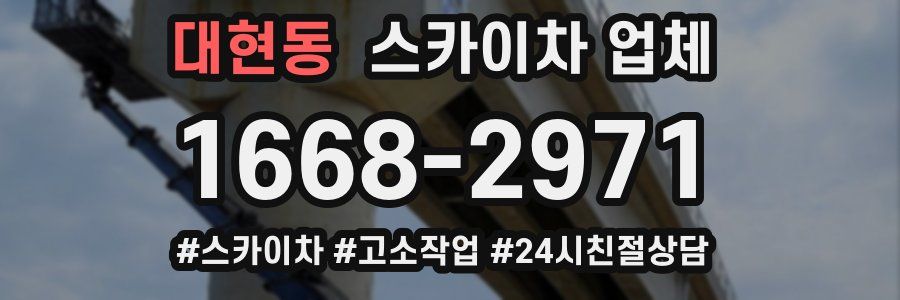 대현동 스카이차 업체
