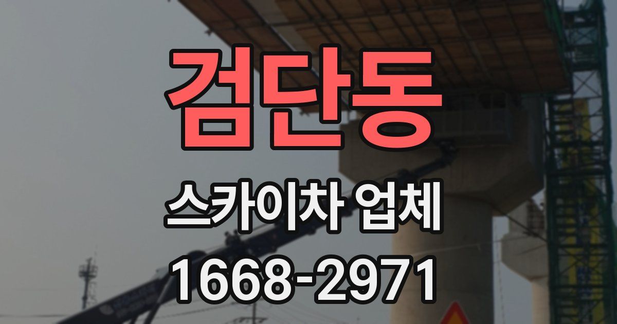 검단동 스카이차 업체