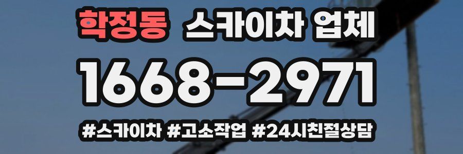 학정동 스카이차 업체