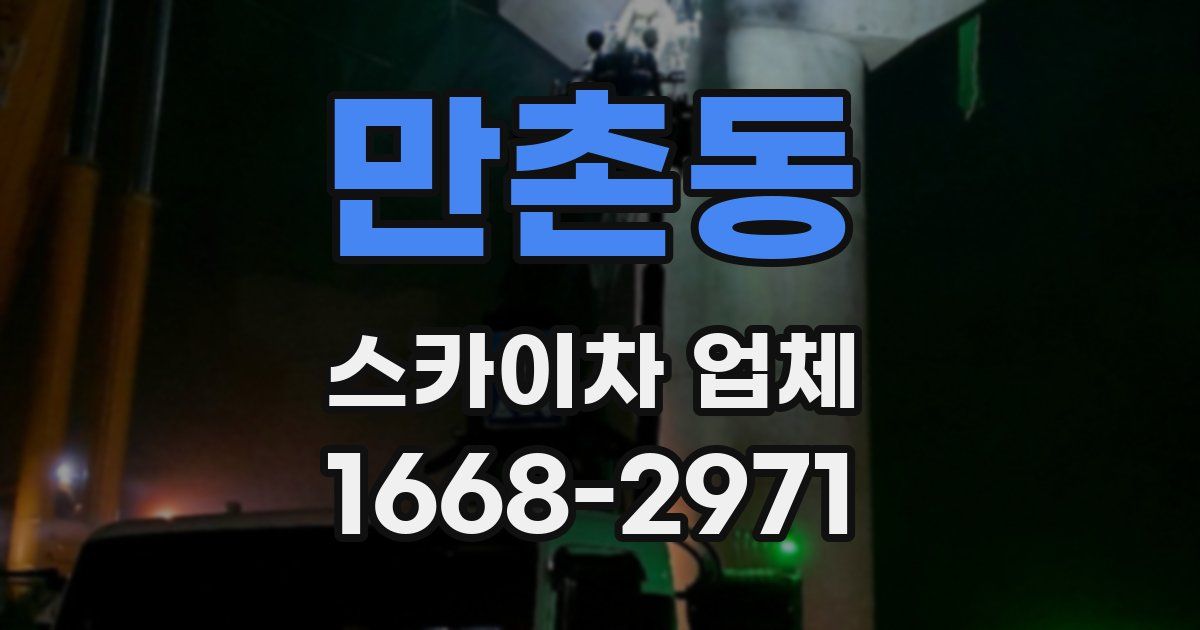 만촌동 스카이차 업체