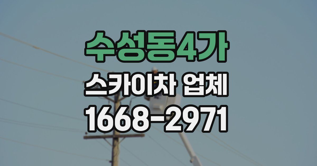 수성동4가 스카이차 업체