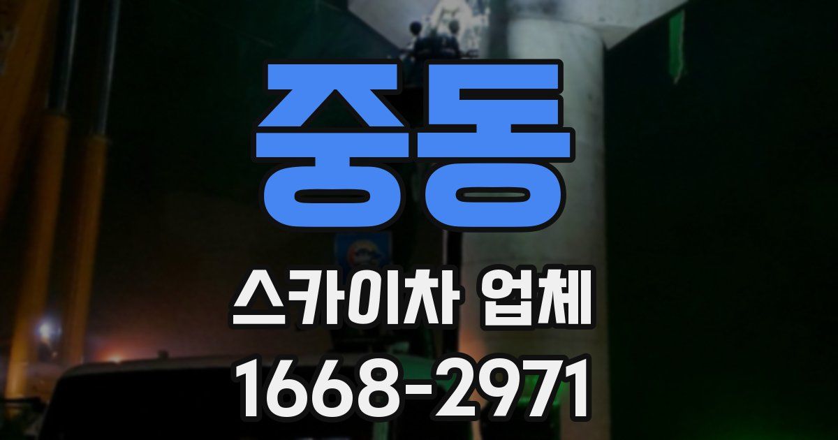 중동 스카이차 업체