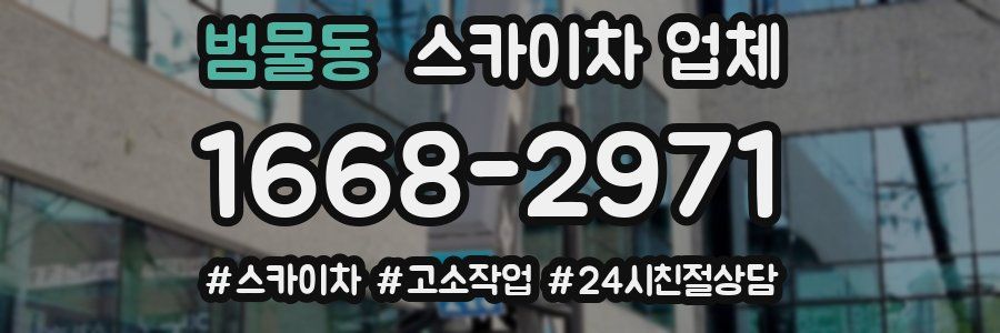 범물동 스카이차 업체