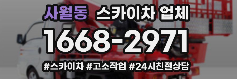 사월동 스카이차 업체