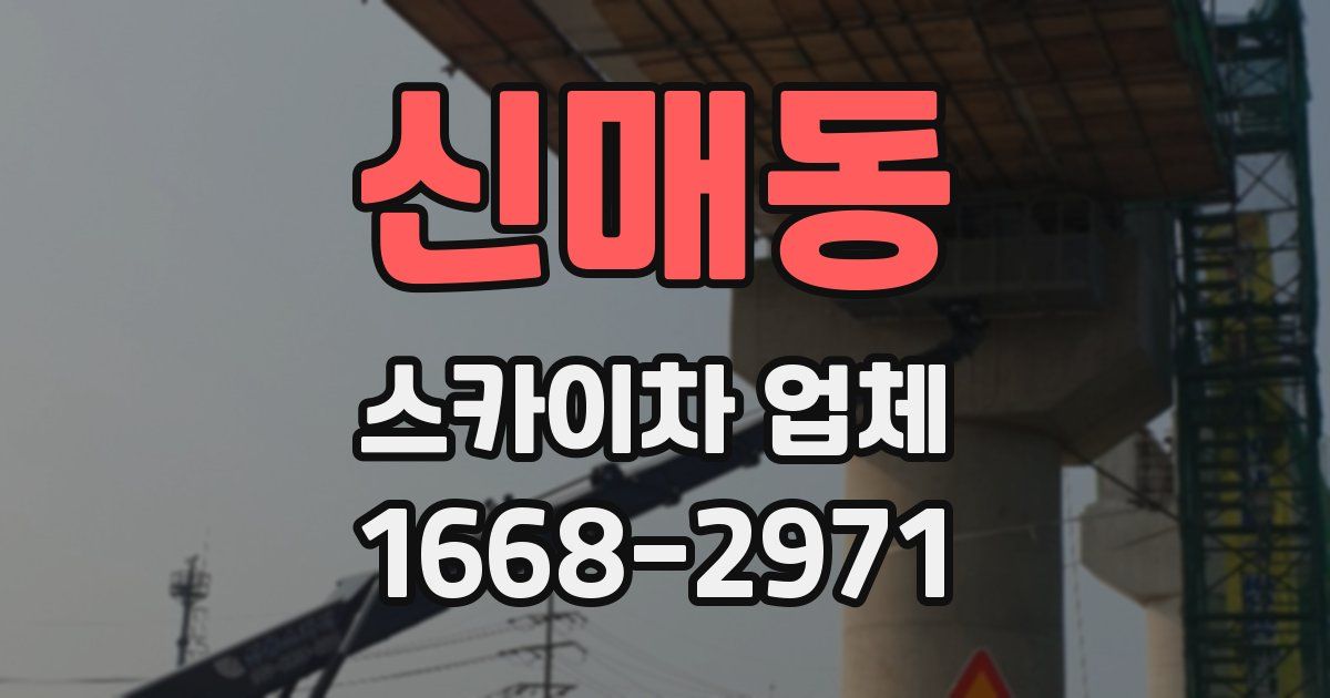 신매동 스카이차 업체
