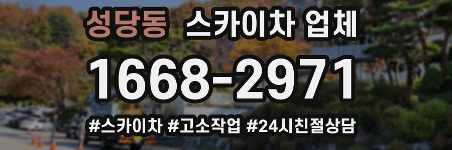 성당동 스카이차 업체