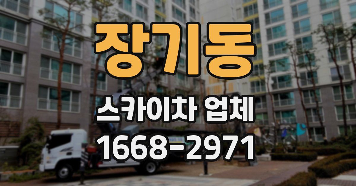 장기동 스카이차 업체
