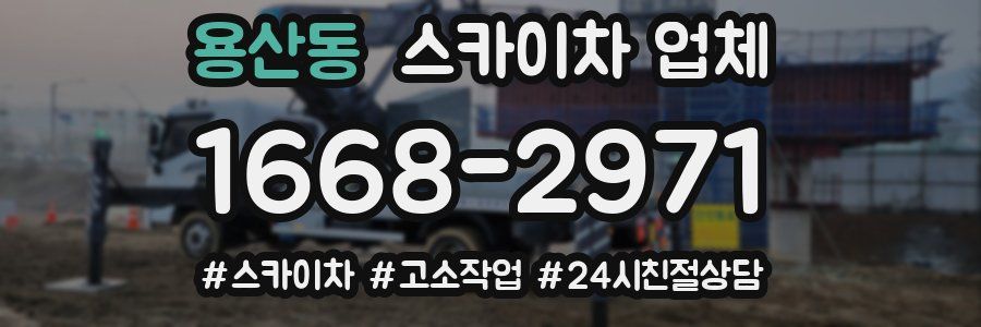 용산동 스카이차 업체