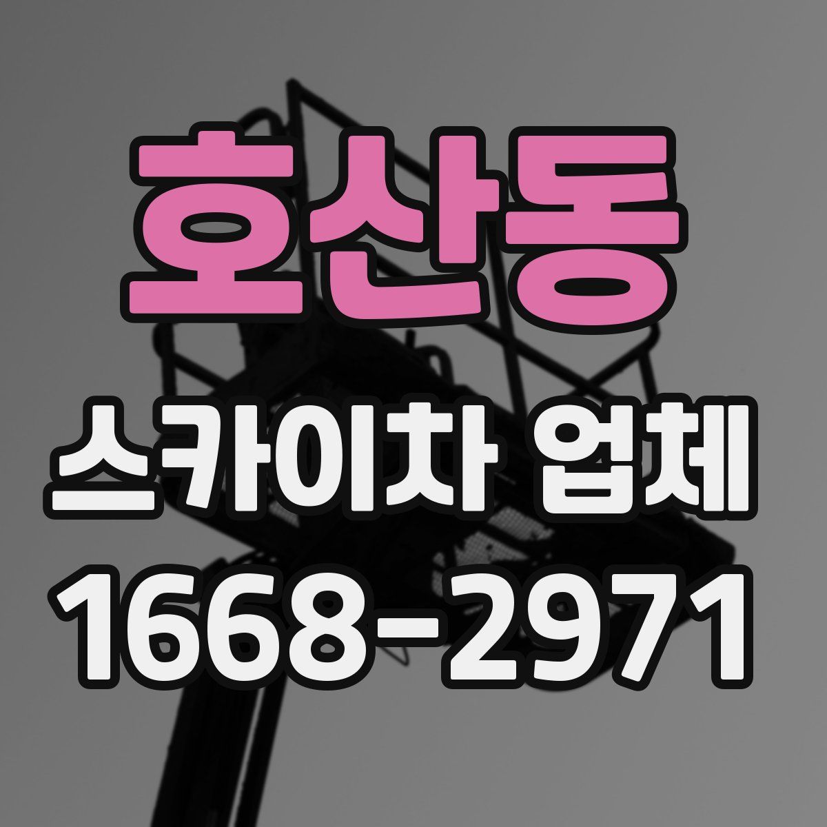 호산동 스카이차 업체