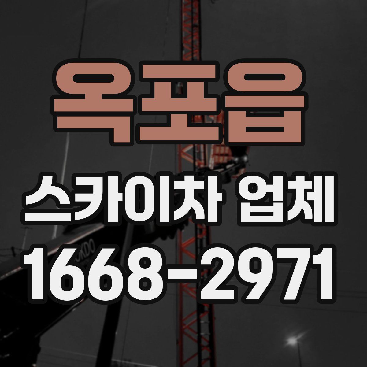 옥포읍 스카이차 업체