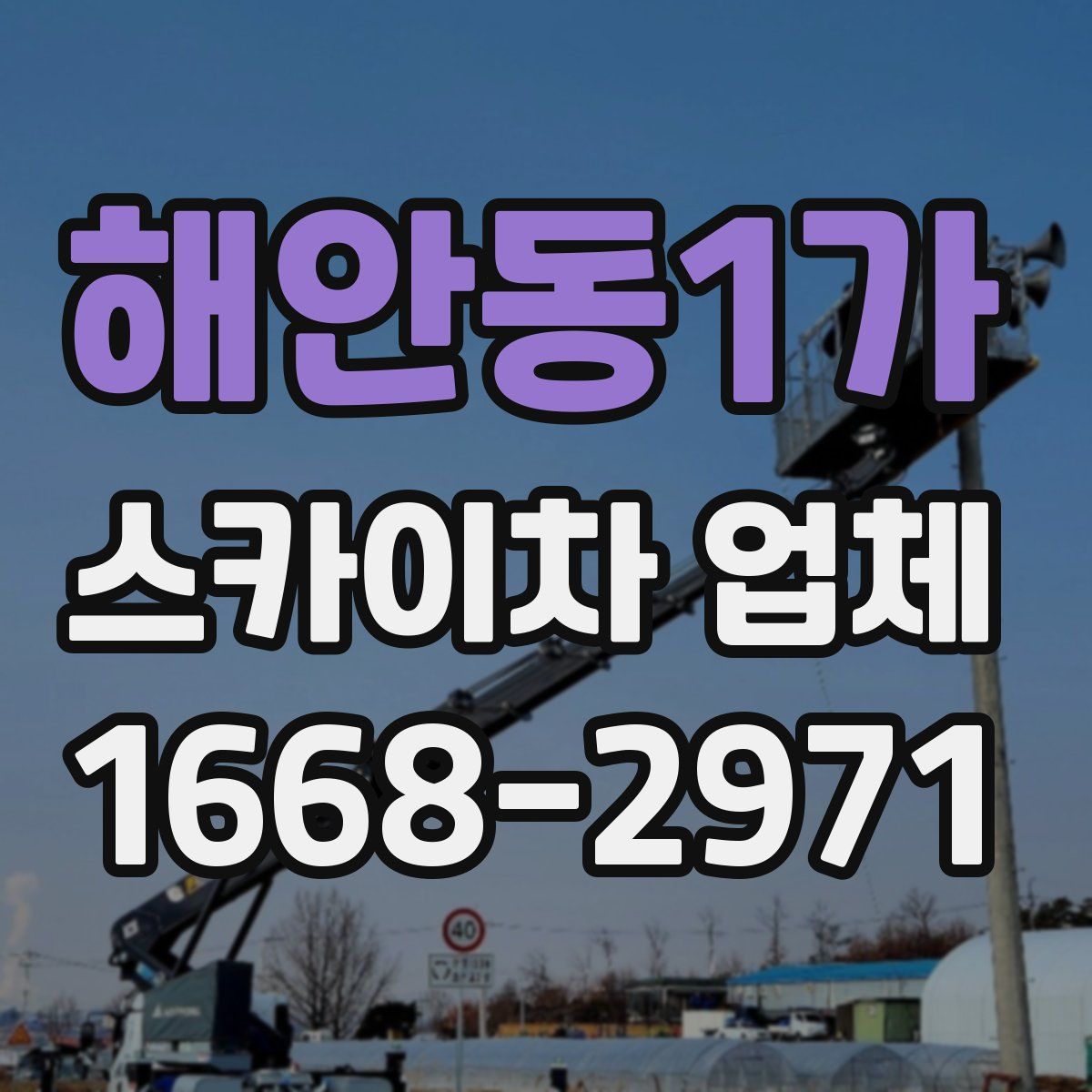 해안동1가 스카이차 업체