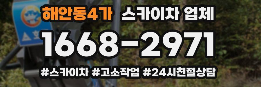해안동4가 스카이차 업체