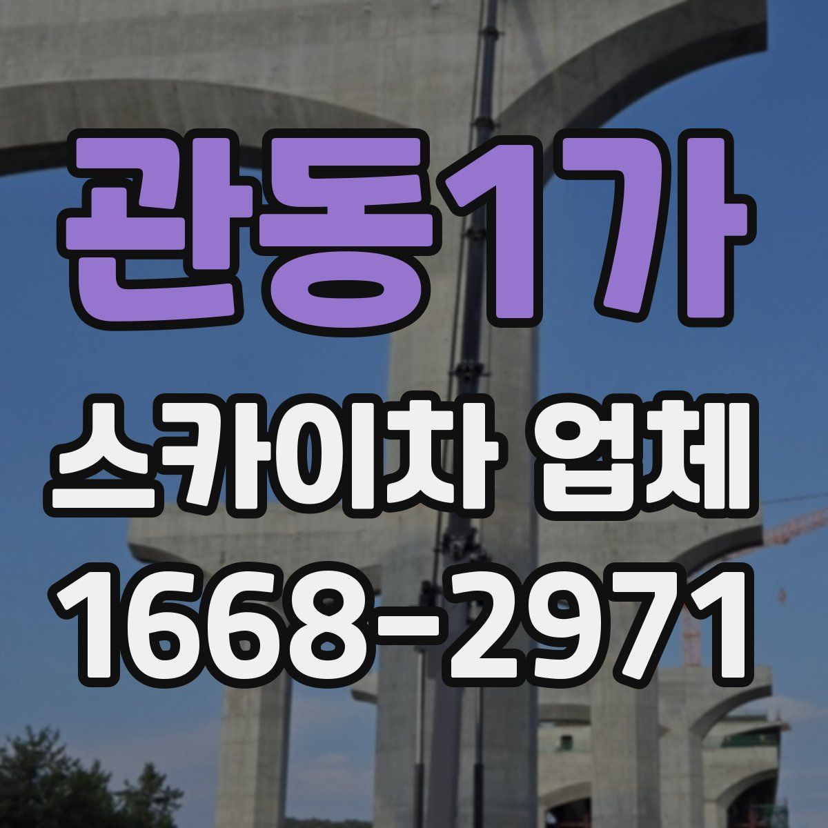 관동1가 스카이차 업체