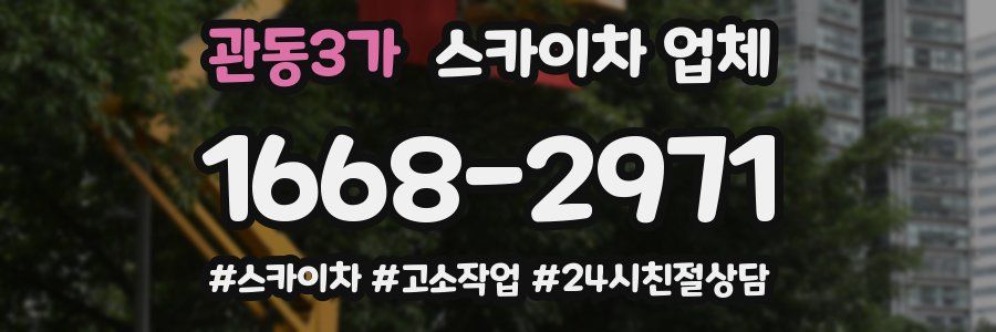 관동3가 스카이차 업체