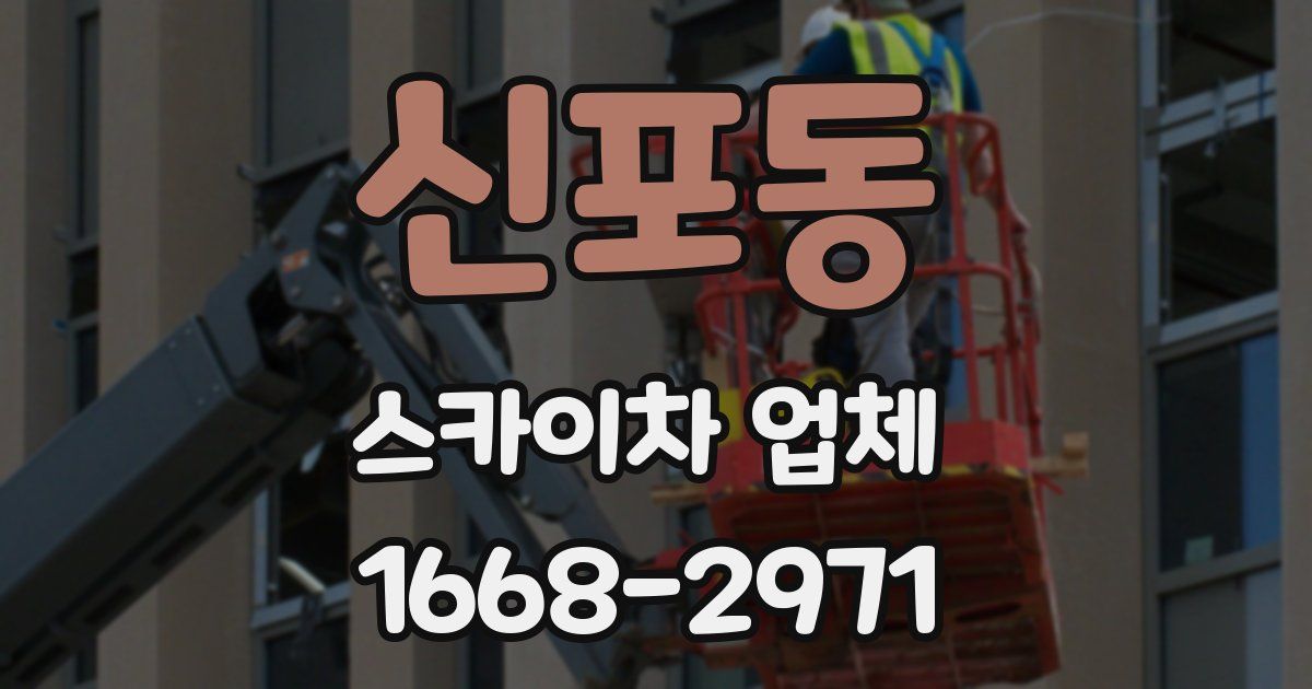 신포동 스카이차 업체