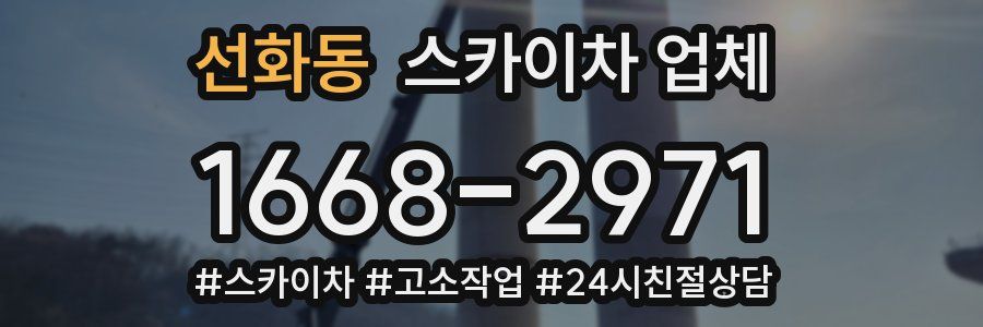 선화동 스카이차 업체