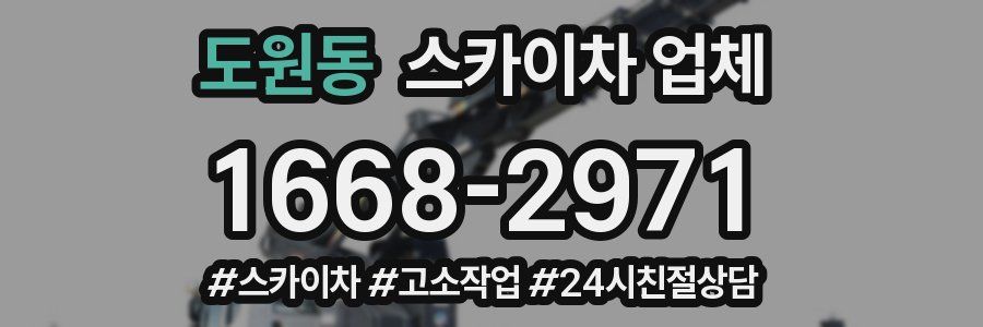 도원동 스카이차 업체