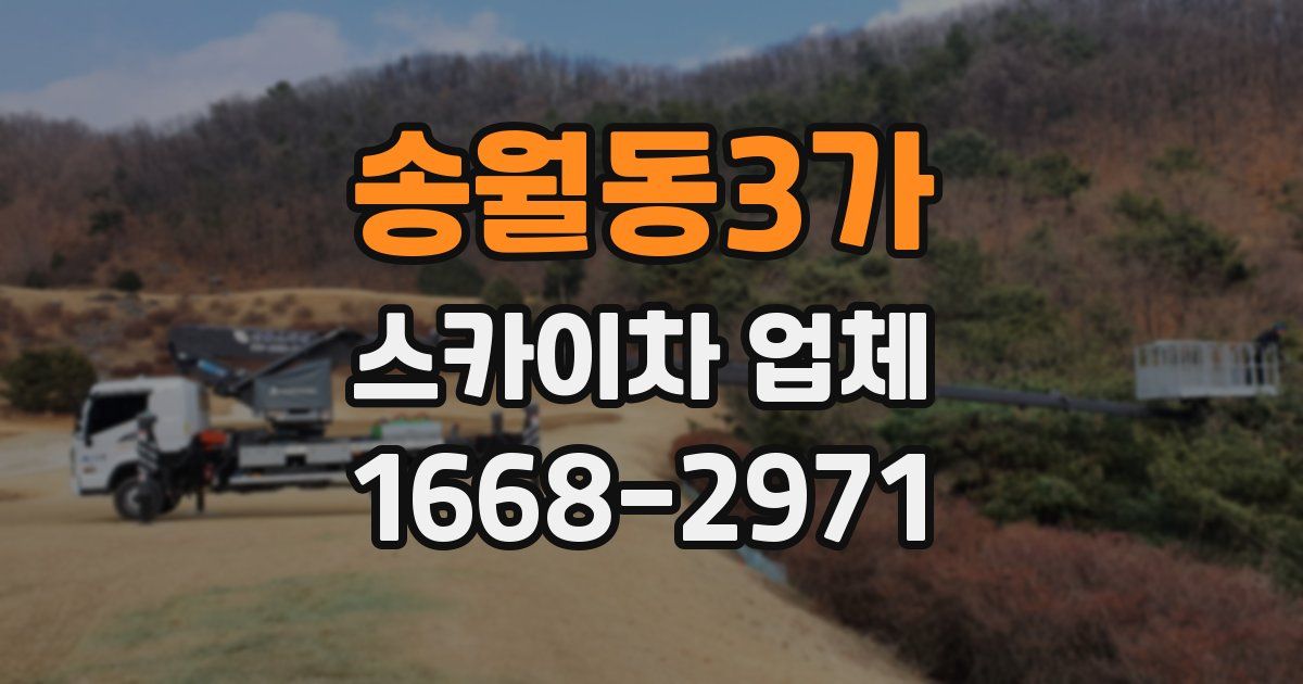 송월동3가 스카이차 업체
