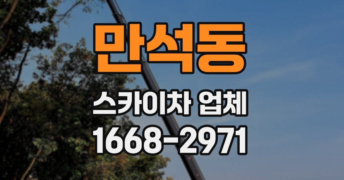 만석동 스카이차 업체