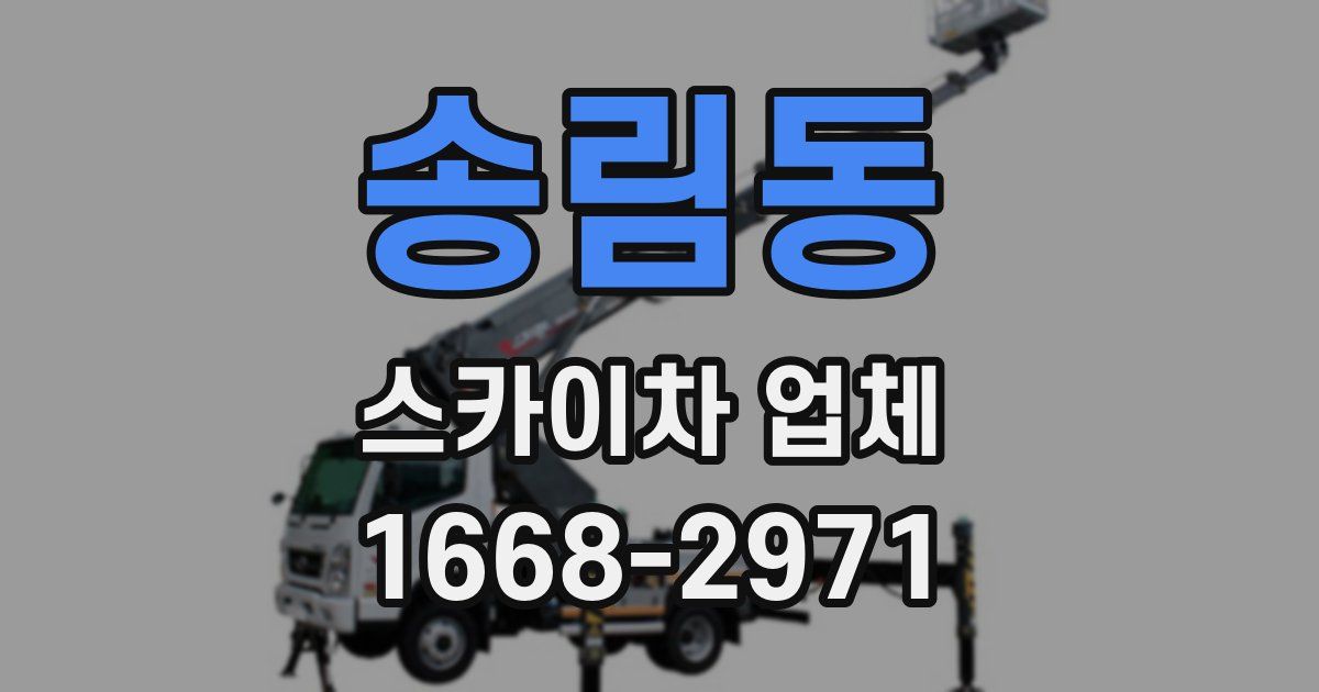 송림동 스카이차 업체