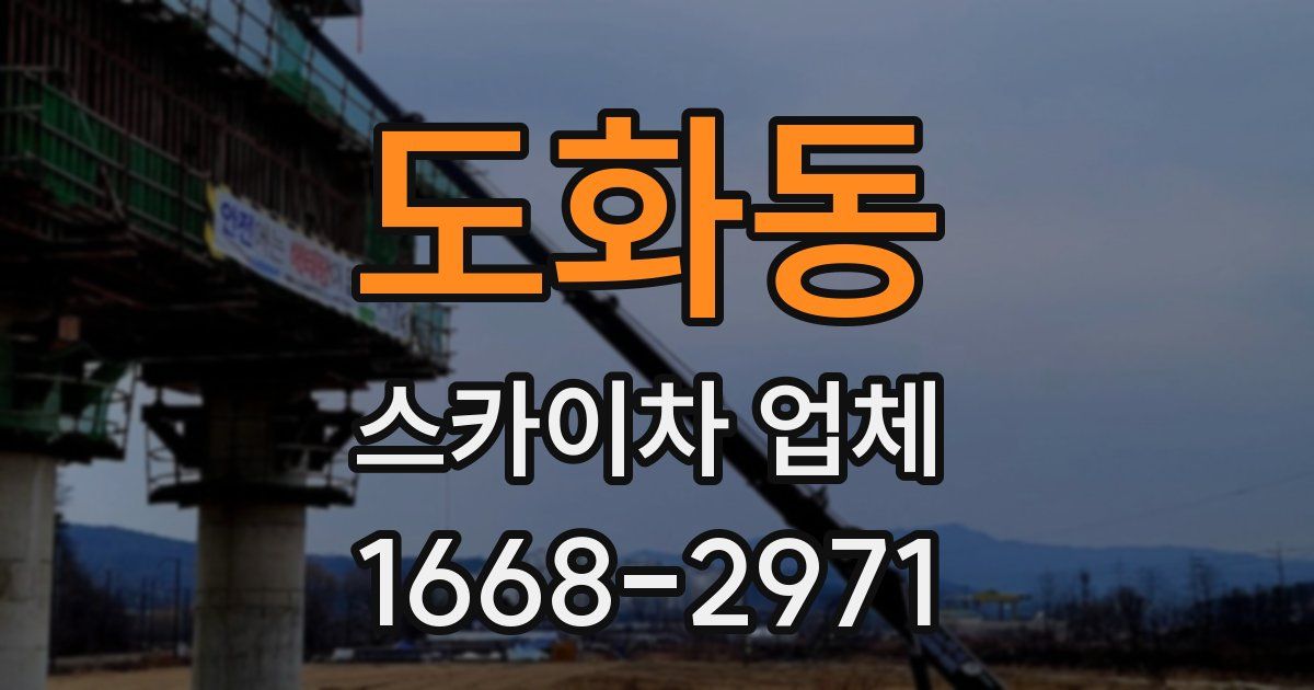 도화동 스카이차 업체