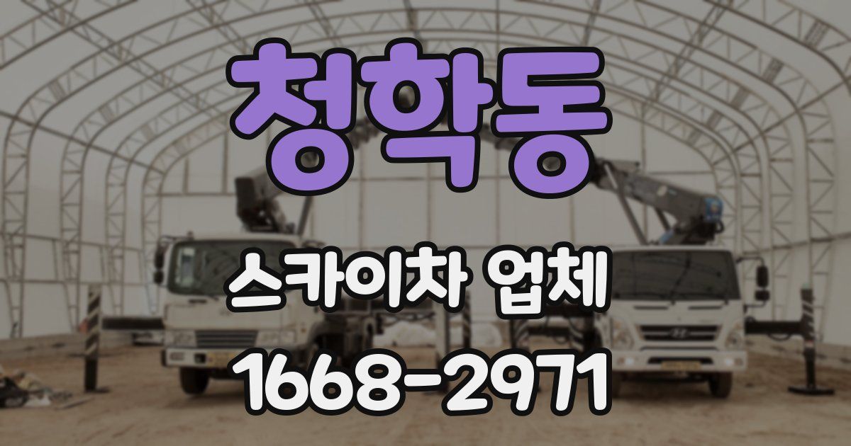 청학동 스카이차 업체