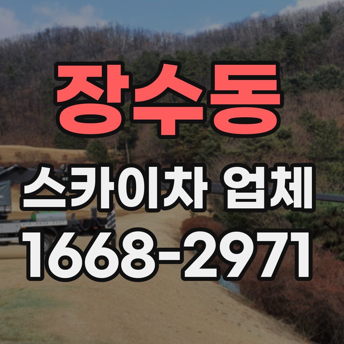 장수동 스카이차 업체