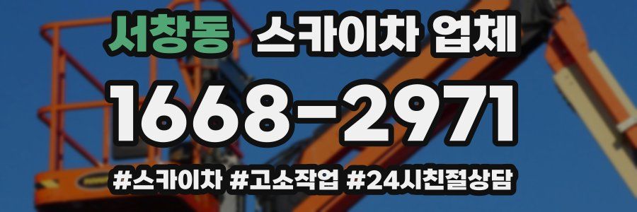 서창동 스카이차 업체