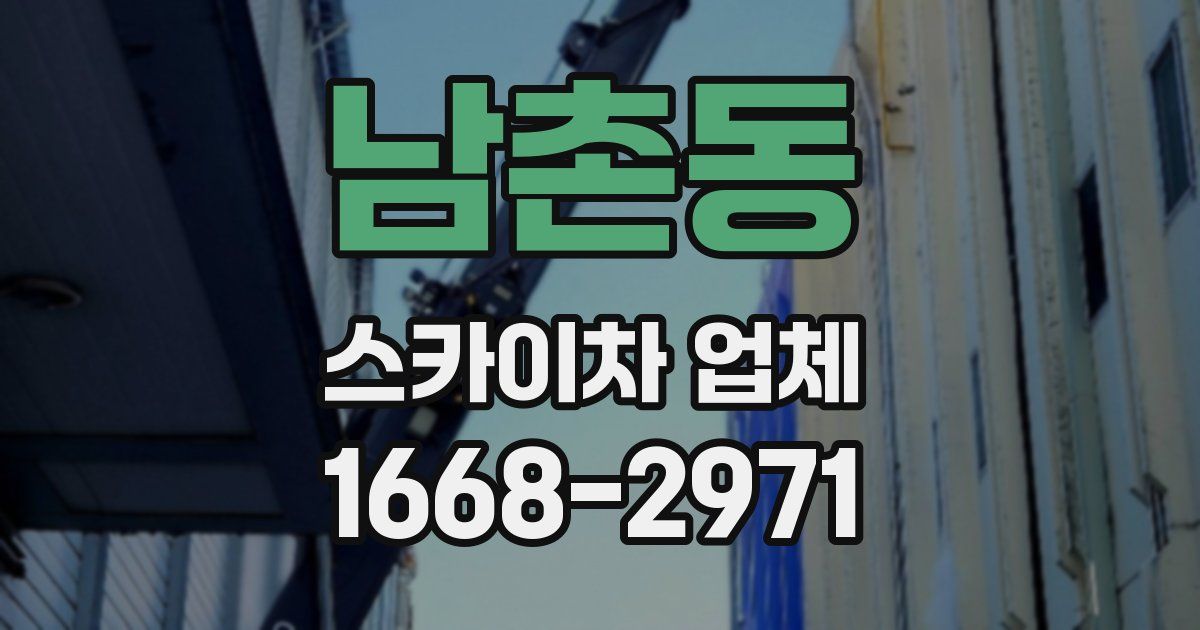 남촌동 스카이차 업체