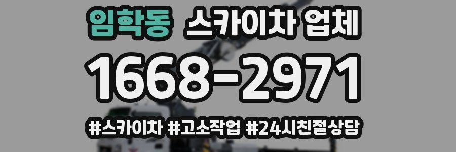 임학동 스카이차 업체