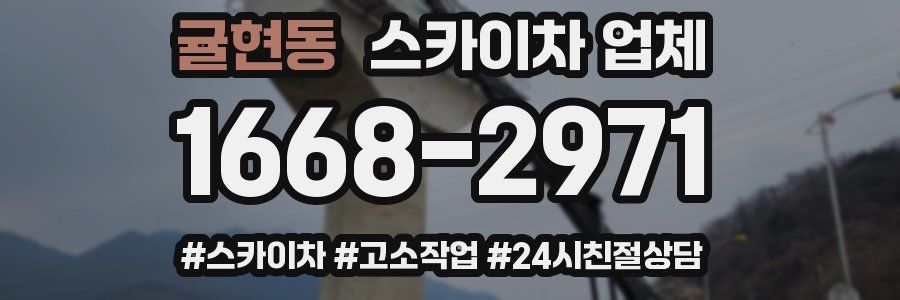 귤현동 스카이차 업체