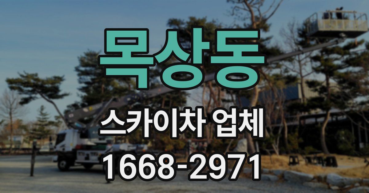 목상동 스카이차 업체