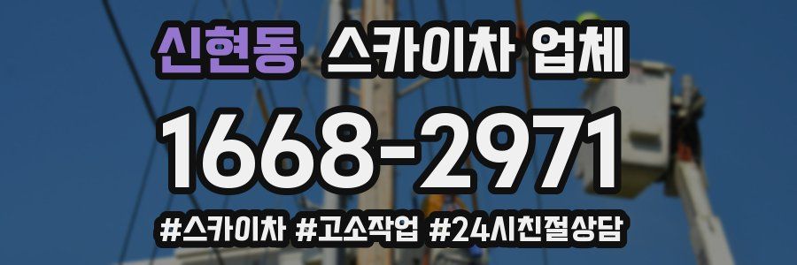 신현동 스카이차 업체