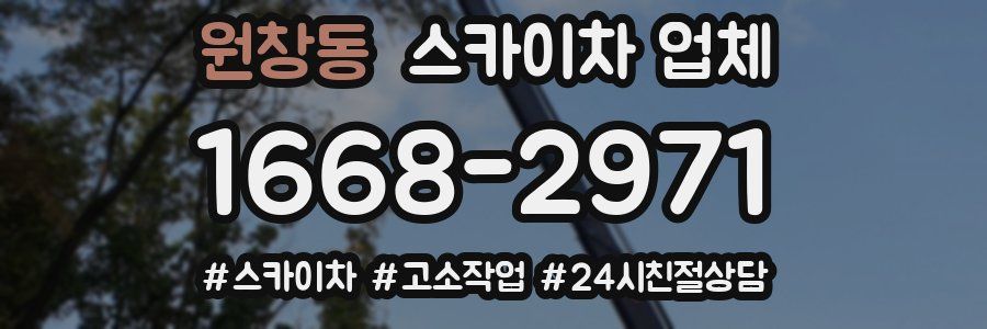 원창동 스카이차 업체