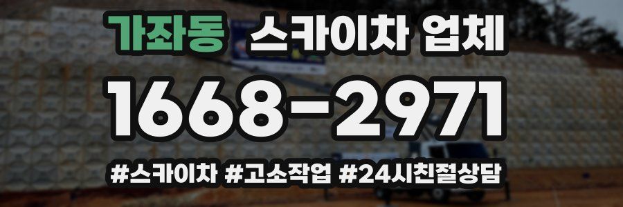 가좌동 스카이차 업체