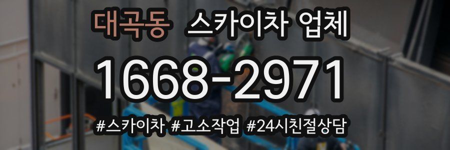 대곡동 스카이차 업체