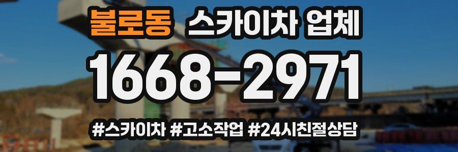 불로동 스카이차 업체