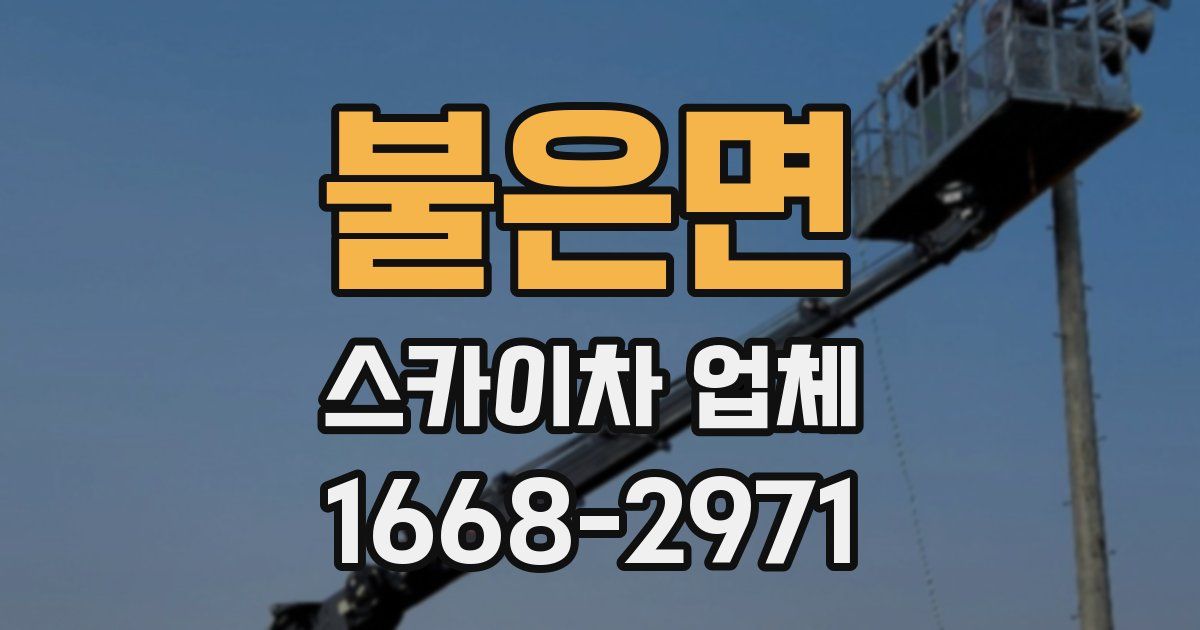 불은면 스카이차 업체