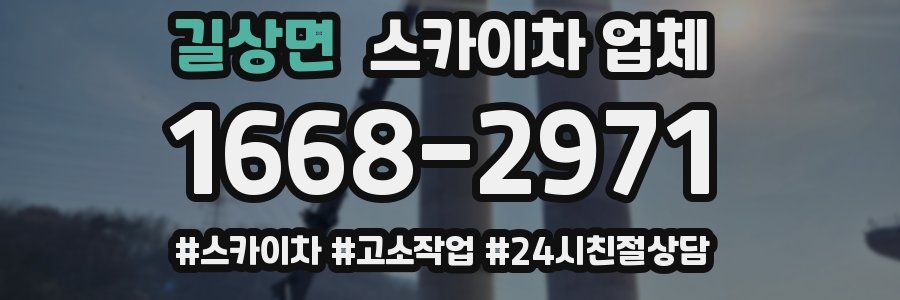 길상면 스카이차 업체
