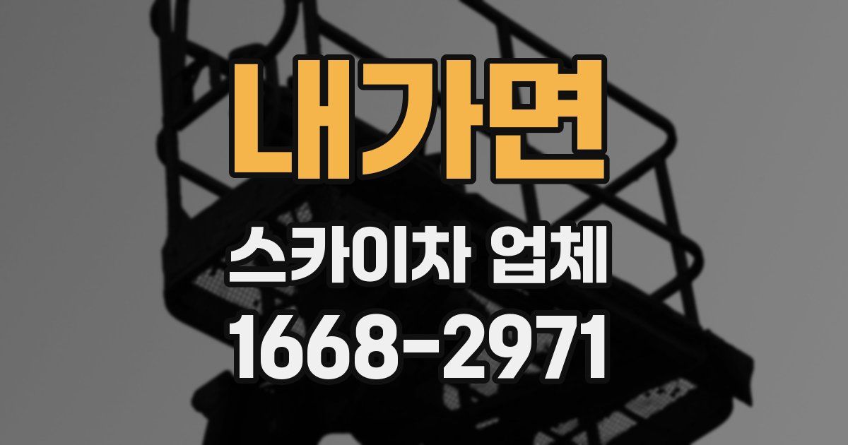 내가면 스카이차 업체