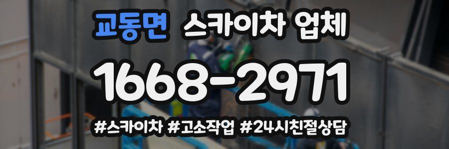 교동면 스카이차 업체