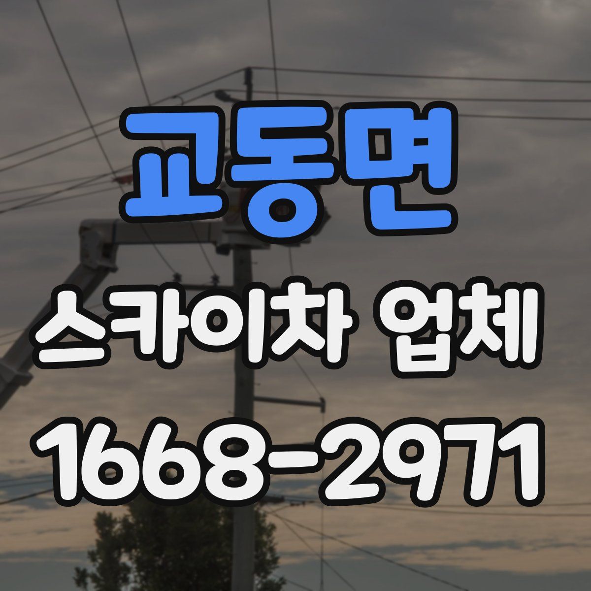 교동면 스카이차 업체