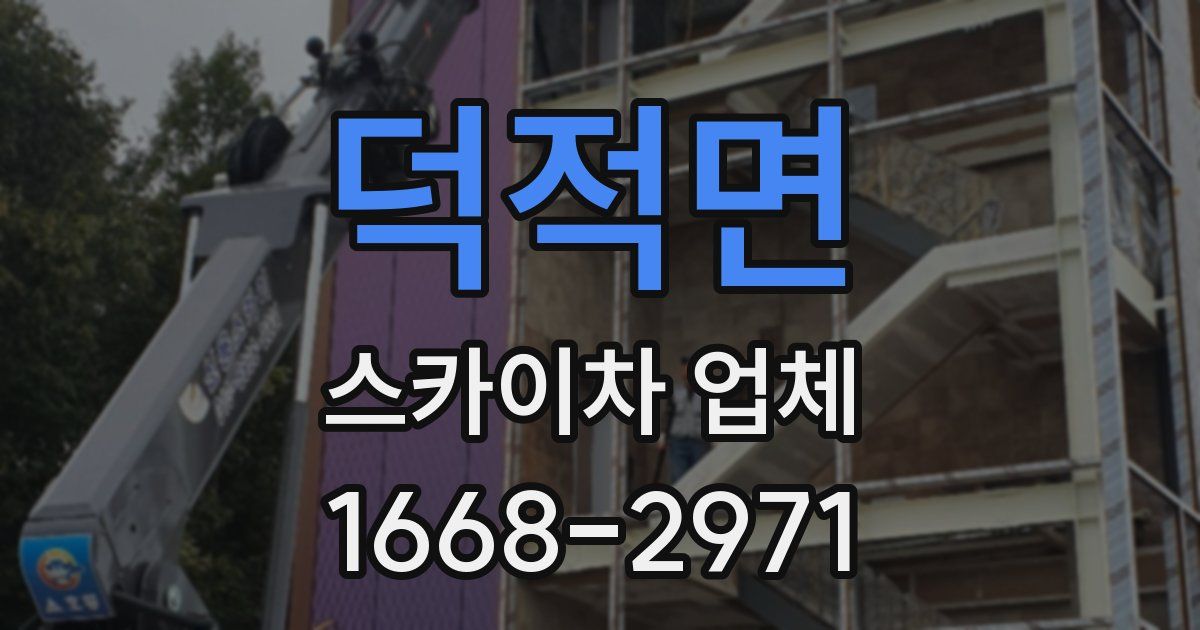 덕적면 스카이차 업체