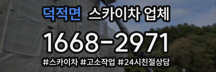 덕적면 스카이차 업체